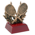 Tennis, Antique Gold, Resin Sculpture - 4"